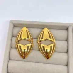 Monet モネ 大ぶり 可動 イヤリング ゴールドカラー ヴィンテージ レア