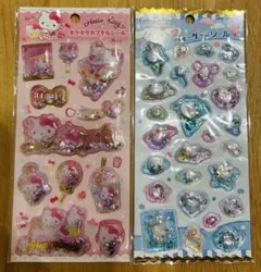 ハローキティ　キラキラカプセルシール シナモロール　ウォーターシール　シール