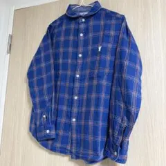 コーエン coenシャツ　チェック　ブルー
