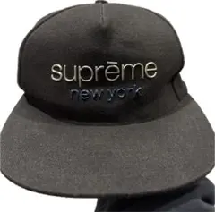 supreme 黒 キャップ