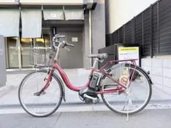 大阪府 ヤマハ 赤 電動アシスト自転車 シティタイプ - メルカリ