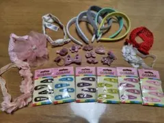 子供用アクセサリー　ヘアピン/ヘアゴム/ヘアバンド/カチューシャ　まとめ売り
