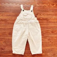 nunubiel オーバーオール m(7) 90 100 ホワイト