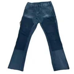 2026年最新】mnml デニムカラー：ブラック ブーツカットデニム・フレア