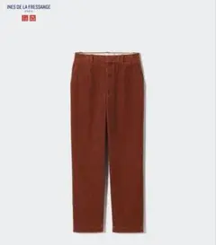 【股下補正済】ユニクロ イネス コーデュロイ テーパード アンクルパンツ 73