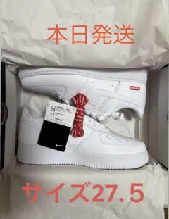 Nike Air Force 1 Supreme ホワイト-27.5のサムネイル