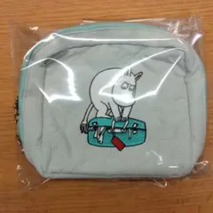 ムーミン スクエアポーチ ライトグリーン