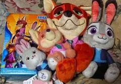 Disney　ズートピア2　ぬいぐるみ　マスコット　フィギュア　セット売り