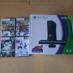 Xbox 360 4GB Kinect セット ゲーム4本付き