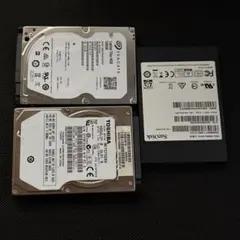 訳有 HDD 500GB 750GB 注意 SSD 128GB 異常 合計3個