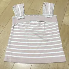 MISCH MASCH タンクトップ ボーダー レース リボンのサムネイル
