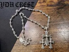 ⭐️DXSZ　３連クロスモチーフ ネックレスセット　刻印有り