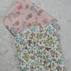 リバティfuwara6重ガーゼハンカチ2枚◇メドウテイルズ＆ポップ＆スキップ