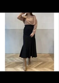 eimy istoireエイミーイストワール パネルフリルマーメイドスカート S