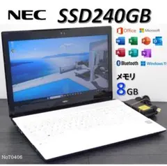 □Windows11□Corei3□SSD□NECノートパソコン□No70412 - メルカリ