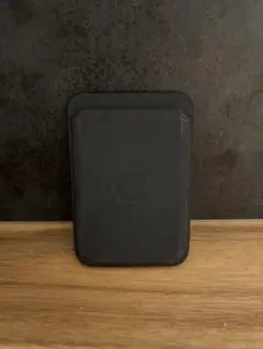 AppleMagSafe対応レザーケース ファインウーブンウォレットブラック