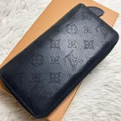 【美品】 ルイヴィトン マヒナ ジッピーウォレット ブラック