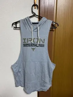 Under Armour IRON PARADISE フード付きタンクトップ M