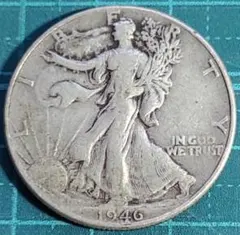 1942年 アメリカ ウォーキングリバティハーフダラー銀貨 銀90% 戦時下発行 1942年 アメリカ ウォーキングリバティハーフダラー銀貨 銀90% 戦時下