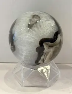 ボルケーノアゲート スフィア ⑤ 笑口 丸玉 大玉 約75mm 火山瑪瑙