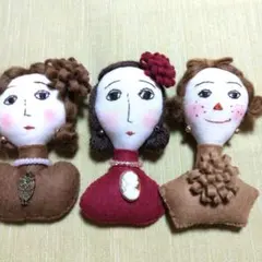 カントリードールブローチ