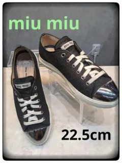 Miu Miu ❤︎ メッシュ スニーカー ブラック 38 - メルカリ