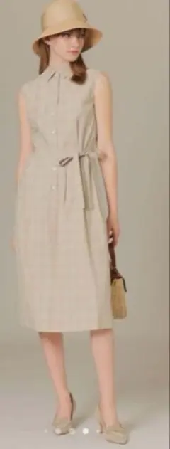 MACKINTOSH LONDON ラインチェックワンピース　40のサムネイル