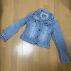 美品 ミッシェルクランプリュス 長袖デニムジャケット Gジャン ライトブルー