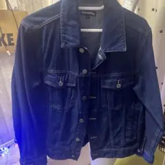 Eddie Bauer ダークブルー デニムジャケット Sのサムネイル