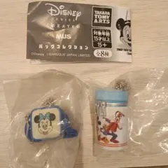 ディズニー バッグコレクション キーホルダー　2点セット　ミニー　ポップコーン