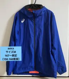 asicsフード付きウィンドブレーカー　Mサイズ　裏起毛