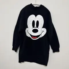 H&M ミッキー スウェット　サイズS ブラック　ディズニー　ワンピース