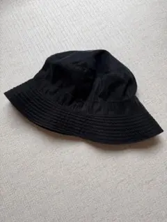 HERMES ナイロンバケットハット 黒 57