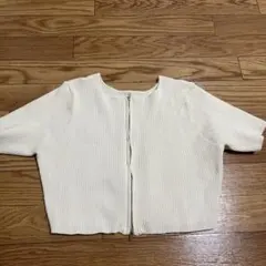 mystic 半袖Wジップニット