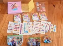 ディズニープリンセス ボディシール　ネイルシール　名前シール　小物入れ　ポーチ