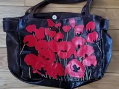 スザンナハンター　花柄　パッチワーク　レザーバッグ Yahoo!オークション -「スザンナハンター」の落札相場・落札価格