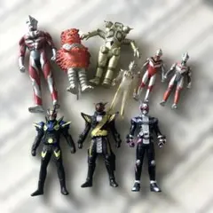 ウルトラマン ガラモン 仮面ライダー ソフビ フィギュア 9体セット