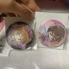 名探偵コナン　灰原哀　缶バッジ　ジャンクフードSD