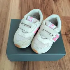 New Balance 313 ベージュ/ピンク スニーカー