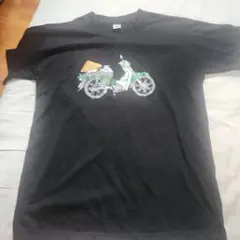 バイク プリント Tシャツ ブラック Lサイズ ベトナム製品