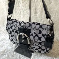 極美品【COACH】コーチ シグネチャー ワンショルダー ソーホー