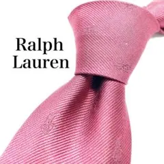 ★【極美品】 Ralph Lauren ネクタイ 小紋柄 レッド シンプル
