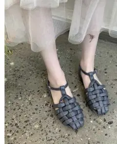 極美品　HEREU アシンメトリー サンダル　Clava サイズ37 ブラウン 極美品 HEREU アシンメトリー サンダル Clava サイズ37 ブラウン