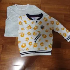 プチバトー カーディガン 74cm 2枚セット