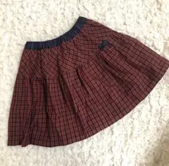 familiar ファミリア　リバーシブルスカート　チェック