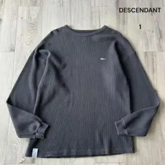 【美品】DESCENDANT ディセンダント サーマル ワッフル ロンT 4 美品】DESCENDANT ディセンダント サーマル ワッフル ロンT 4