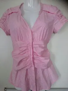 ZARA WOMAN/ザラウーマン ピンストライプ シャツブラウス