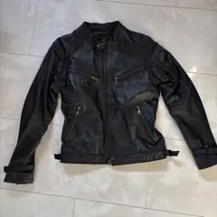 デグナー レザー ライダース ジャケット ブラック y2kのサムネイル