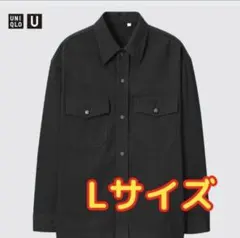 【値段交渉OK‼️】UNIQLO 黒 長袖シャツ Lサイズ