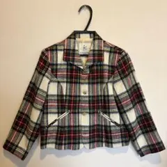 組曲 KUMIKYOKU チェック柄 ジャケット L(120〜130)